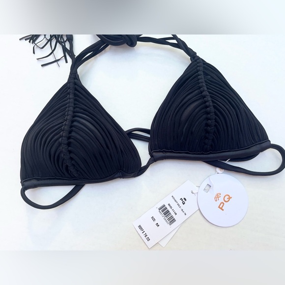 NWT PQ Swim M Black Mila Isla Bikini - Picture 2 of 8